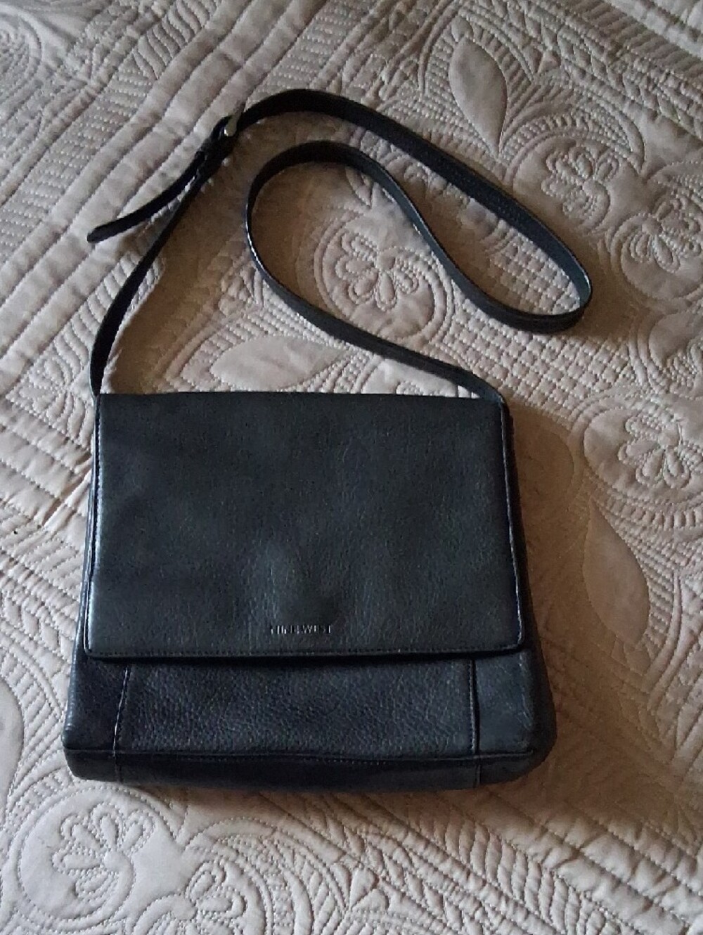 Classic Black Leather Shoulder Bag